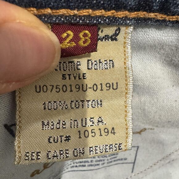 7 For All Mankind Jeans Womens 28 Blue Bootcut Jerome Dahan Made USA Denim - Picture 9 of 12